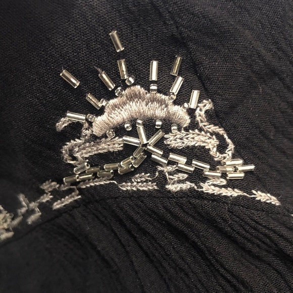 Rock&Republic Black Boho Embellished Tunic Sz S EUC - Picture 8 of 8